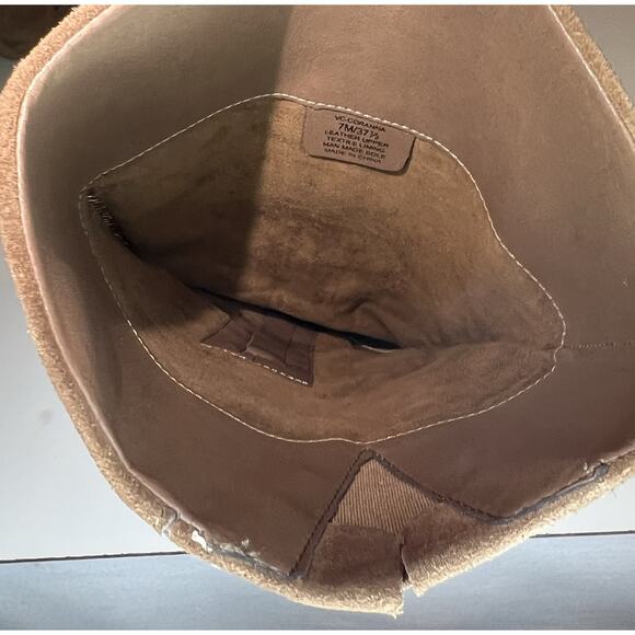 Vince Camuto Suede Fringe Detailed Tall Leather Boots Coranna Tree House 7M Used - Picture 8 of 8